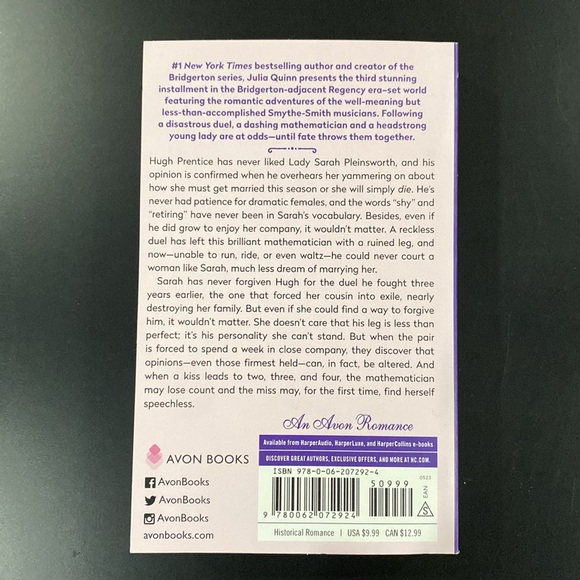 The Smythe-Smith Quartet #3: The Sum of All Kisses by Julia Quinn - Novel - Picture 2 of 6